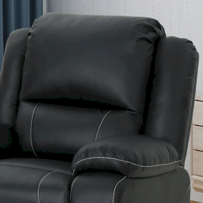 Fauteuil inclinable pivotant Malic en similicuir touffeté de Christopher Knight Home