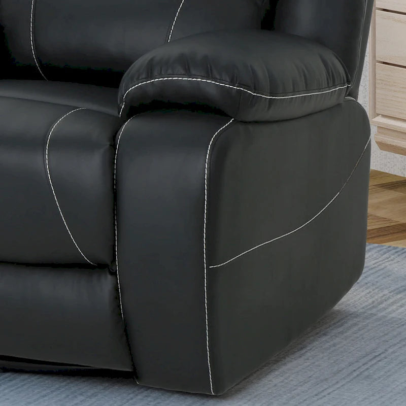 Fauteuil inclinable pivotant Malic en similicuir touffeté de Christopher Knight Home