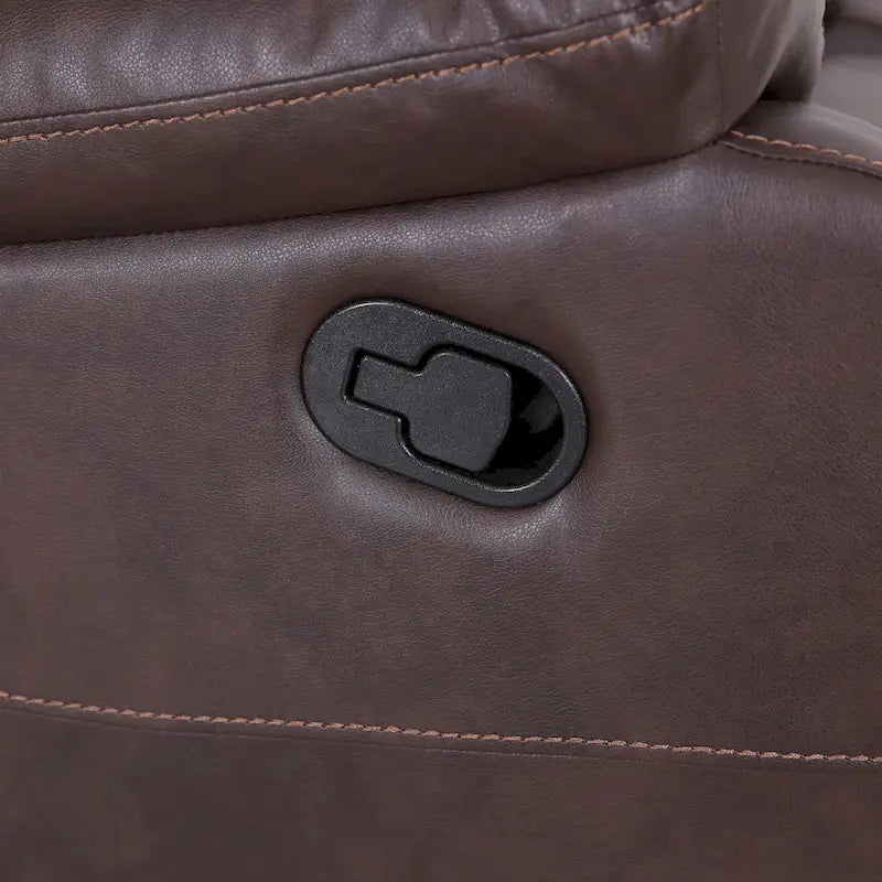 Fauteuil inclinable pivotant Malic en similicuir touffeté de Christopher Knight Home