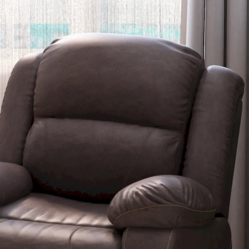 Fauteuil inclinable pivotant Malic en similicuir touffeté de Christopher Knight Home