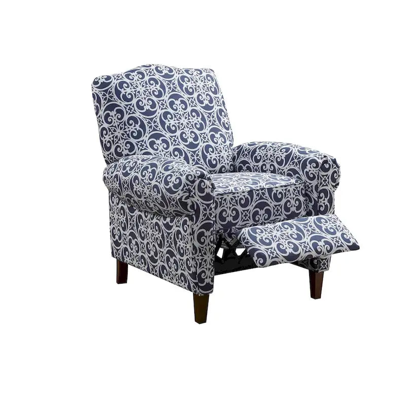 Fauteuil inclinable Madison Park Oscar en bois massif rembourré avec accoudoirs arrondis