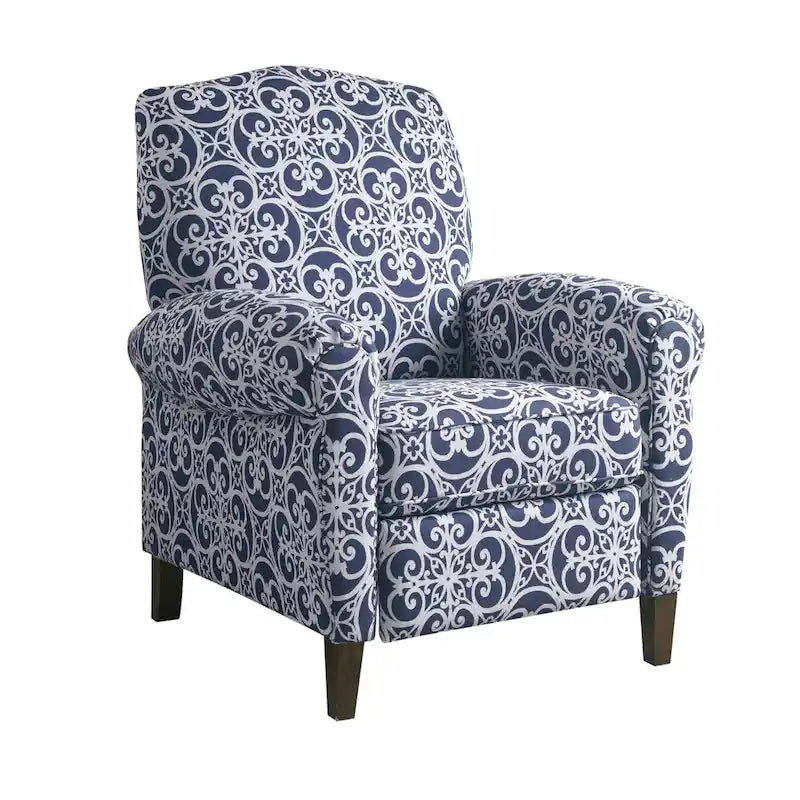 Fauteuil inclinable Madison Park Oscar en bois massif rembourré avec accoudoirs arrondis