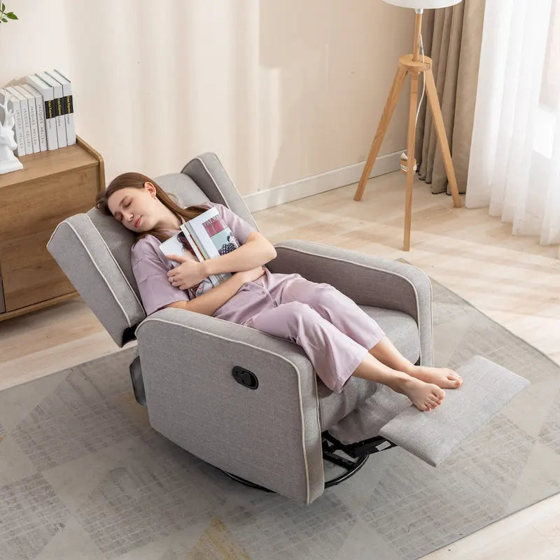 Fauteuil inclinable, pivotant et berçant Ebello Racing, une place