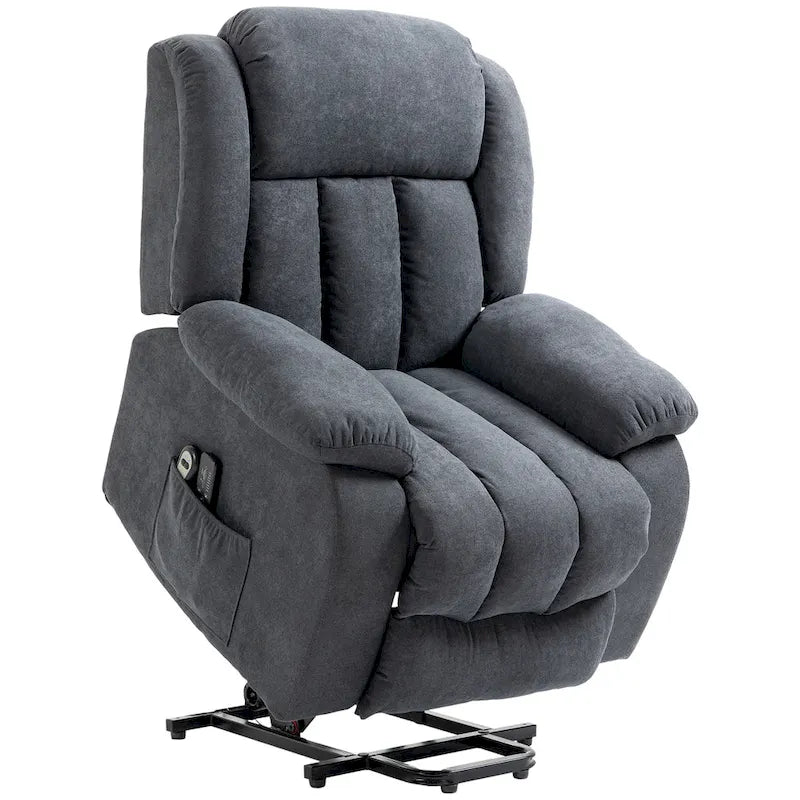 Fauteuil inclinable releveur HOMCOM pour personnes âgées de grande taille avec massage