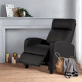 Fauteuil de relaxation massant 2 points en similicuir Nell Black de Furniture of America