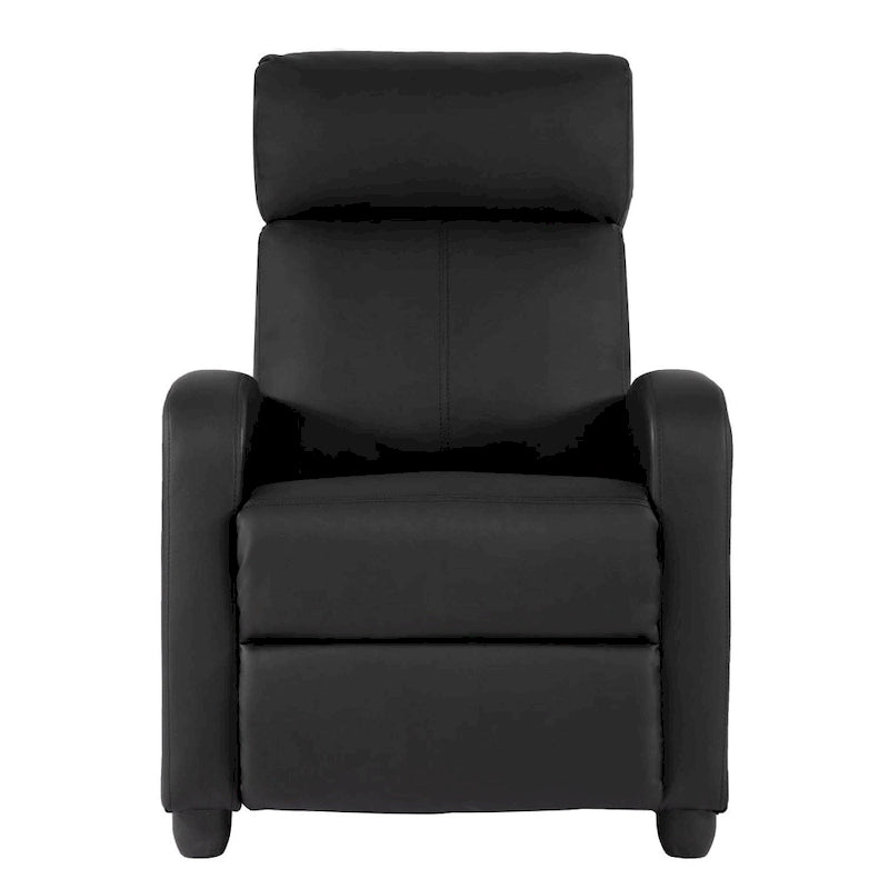 Fauteuil de relaxation massant 2 points en similicuir Nell Black de Furniture of America