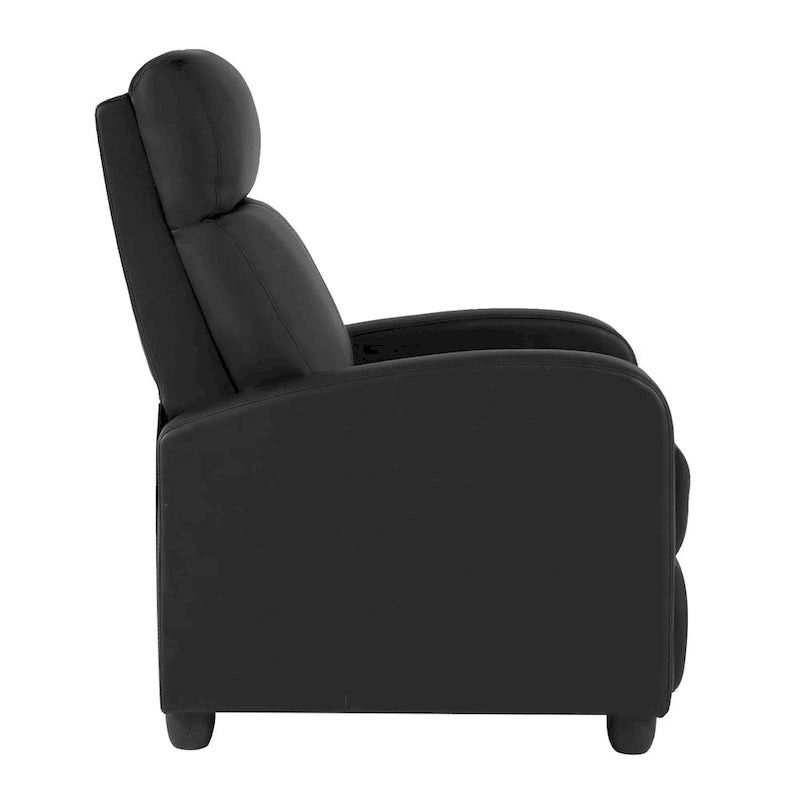 Fauteuil de relaxation massant 2 points en similicuir Nell Black de Furniture of America