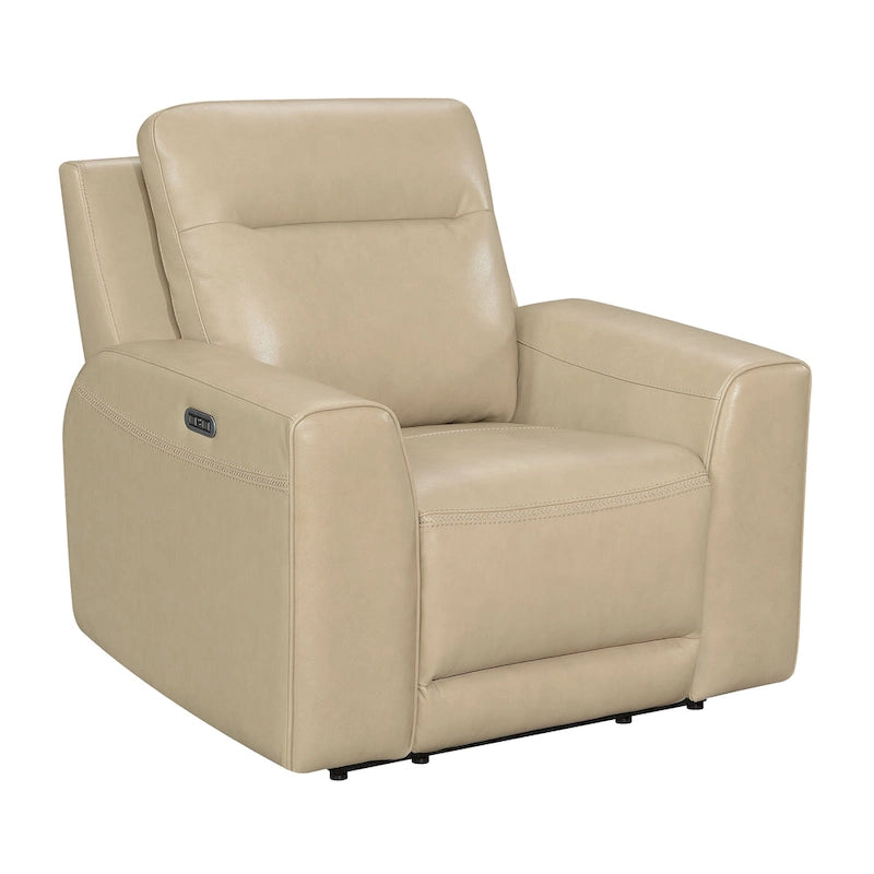 Fauteuil inclinable électrique en cuir pleine fleur Steve Silver Dayton