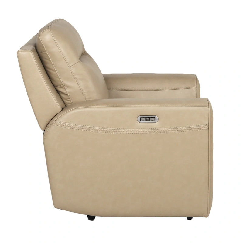 Fauteuil inclinable électrique en cuir pleine fleur Steve Silver Dayton