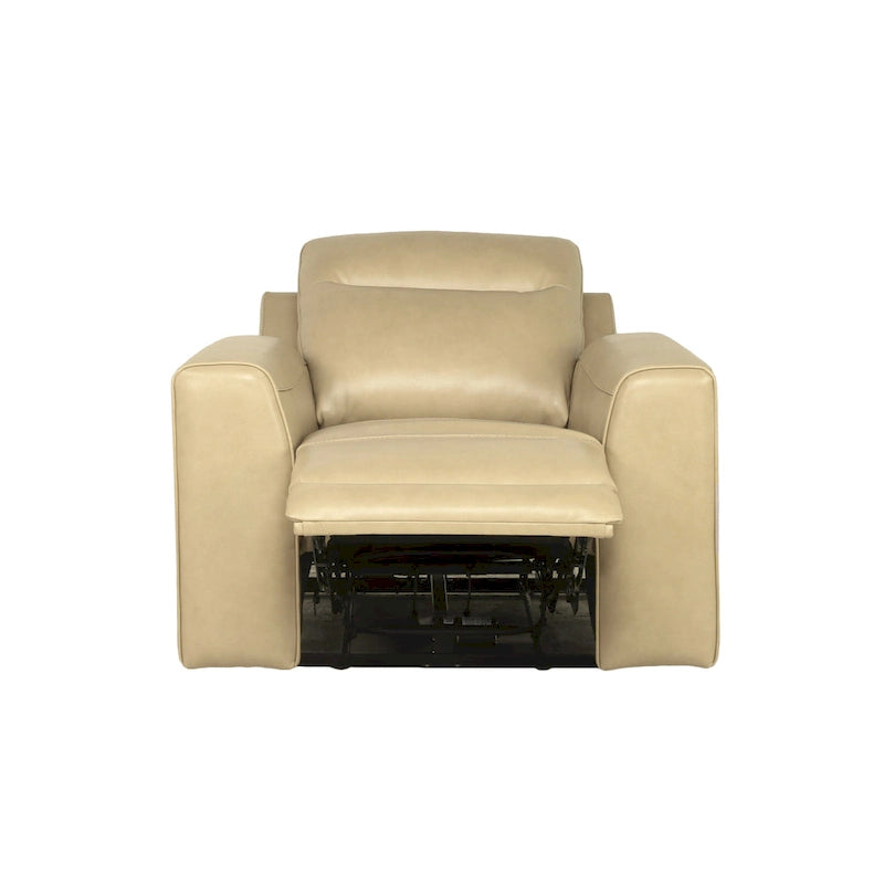 Fauteuil inclinable électrique en cuir pleine fleur Steve Silver Dayton
