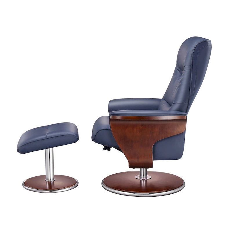 Fauteuil inclinable Milano avec pouf Artiva USA
