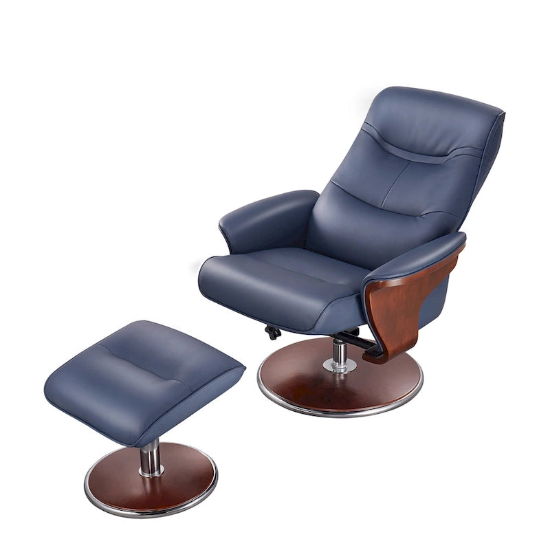 Fauteuil inclinable Milano avec pouf Artiva USA