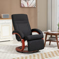 Fauteuil inclinable manuel HOMCOM pour adultes, inclinable pivotant réglable avec repose-pieds