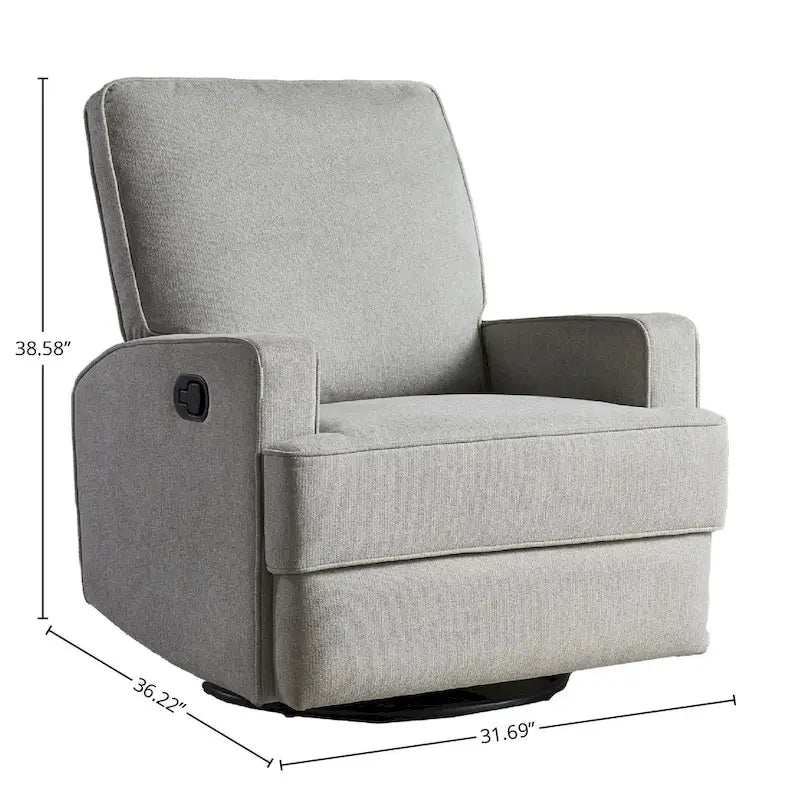 Fauteuil planeur pivotant manuel large Bailey 32, Coquille