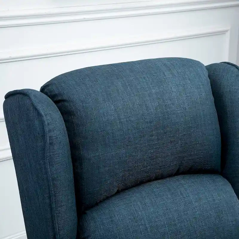 Fauteuil de massage vibrant et chauffant à oreilles HOMCOM, fauteuil inclinable de massage rembourré avec télécommande