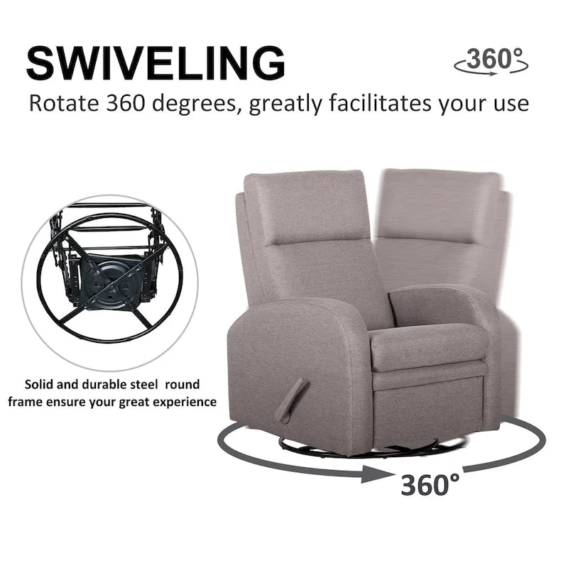 Fauteuil inclinable à bascule Fauteuil inclinable pivotant Fauteuil inclinable pivotant