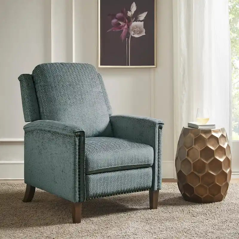 Fauteuil inclinable Madison Park Cecile bleu à pousser