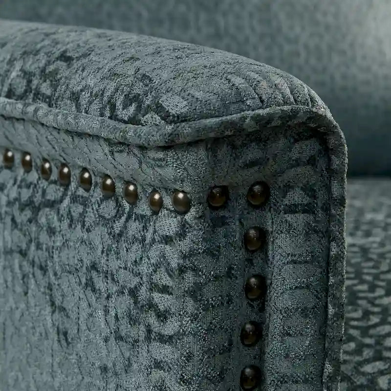 Fauteuil inclinable Madison Park Cecile bleu à pousser