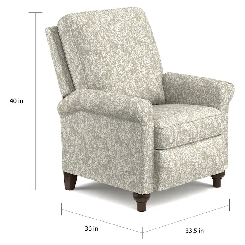 Fauteuil inclinable à dossier poussé ProLounger Taupe Coral