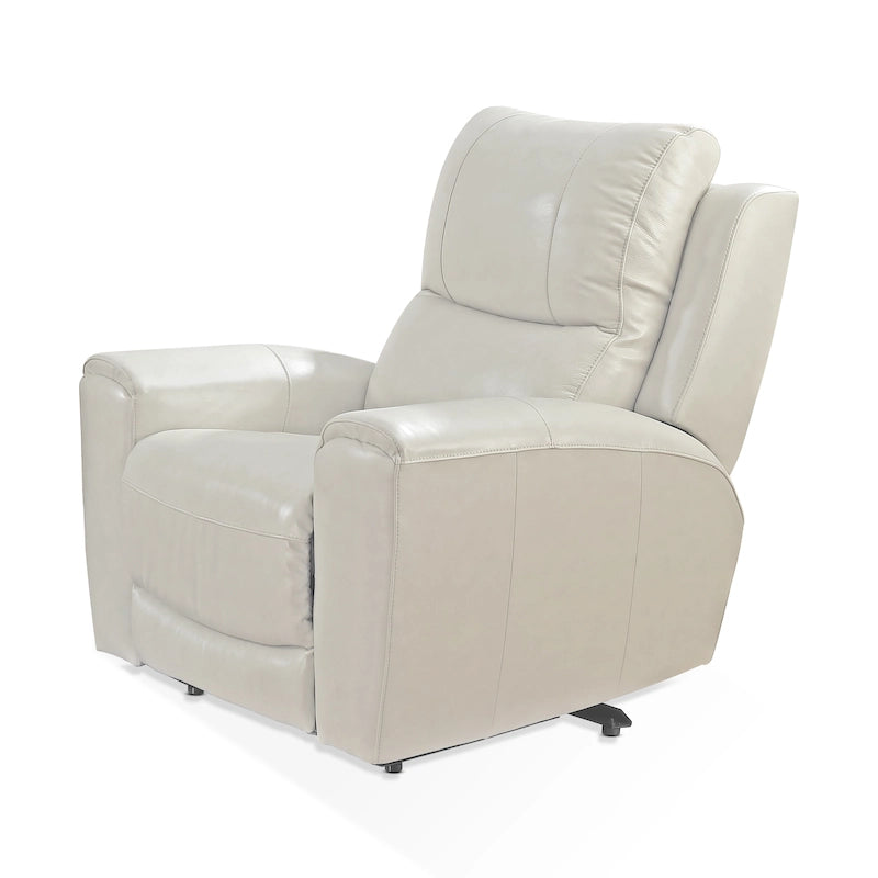 Fauteuil inclinable électrique en cuir pleine fleur Fyti Copper Grove