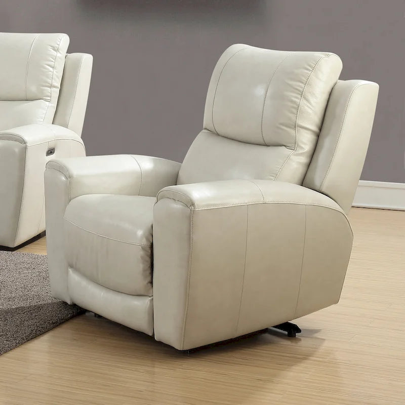 Fauteuil inclinable électrique en cuir pleine fleur Fyti Copper Grove