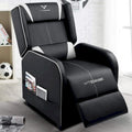 BOSSIN Fauteuil inclinable de jeu Style course Dossier haut Fauteuil inclinable de salon Siège de cinéma