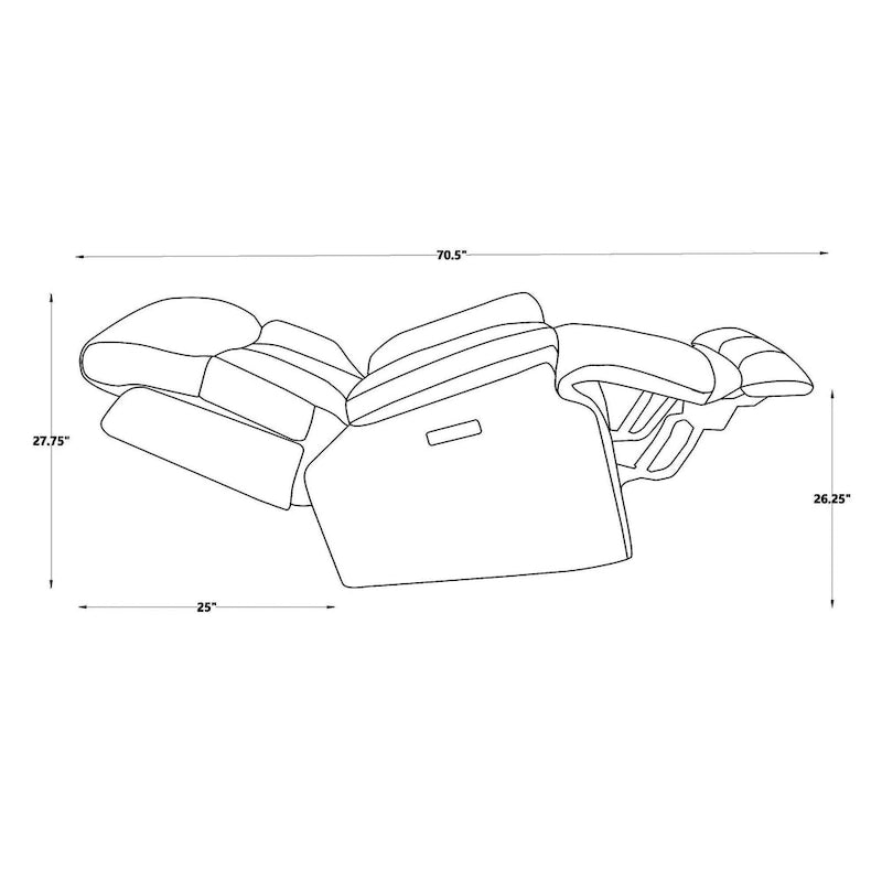 Fauteuil inclinable électrique en cuir pleine fleur avec appuie-tête réglable, repose-pieds extensible et fonction zéro gravité