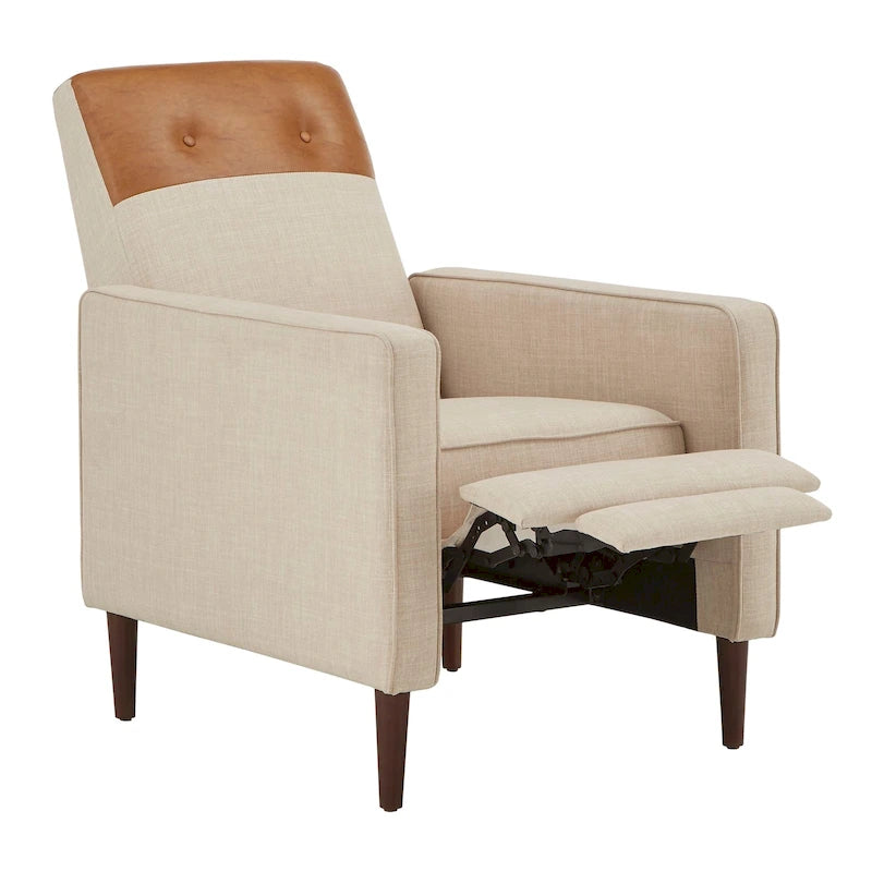 Fauteuil inclinable deux tons à dossier basculant Leo par iNSPIRE Q Classic