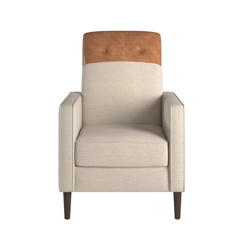 Fauteuil inclinable deux tons à dossier basculant Leo par iNSPIRE Q Classic
