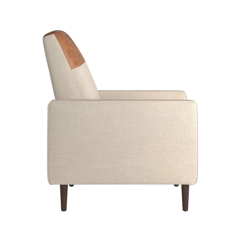 Fauteuil inclinable deux tons à dossier basculant Leo par iNSPIRE Q Classic