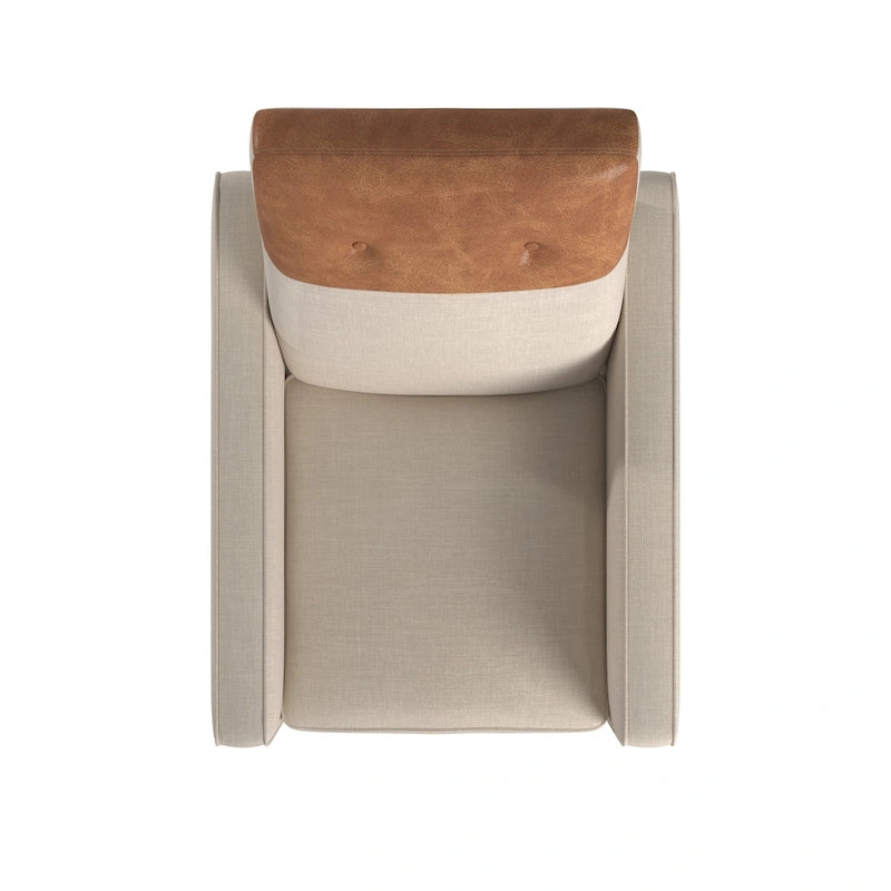 Fauteuil inclinable deux tons à dossier basculant Leo par iNSPIRE Q Classic