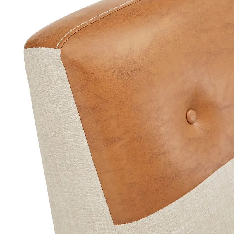 Fauteuil inclinable deux tons à dossier basculant Leo par iNSPIRE Q Classic