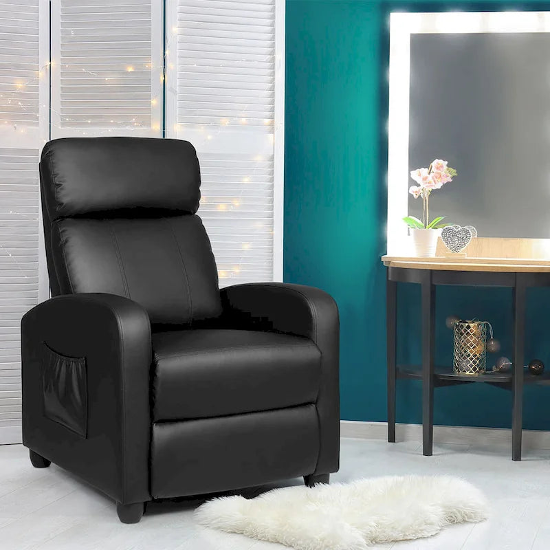 Fauteuil inclinable de massage en tissu