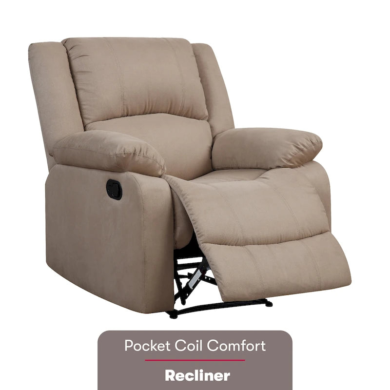 Fauteuil inclinable manuel microfibre Porter Relax A Lounger par iLounge