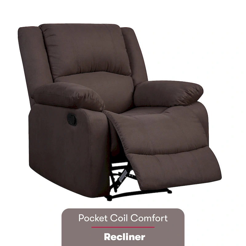 Fauteuil inclinable manuel microfibre Porter Relax A Lounger par iLounge