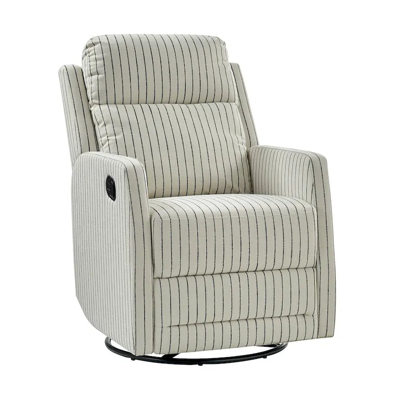 Fauteuil inclinable, pivotant à 360° et à bascule Diana en polyester moderne par HULALA HOME