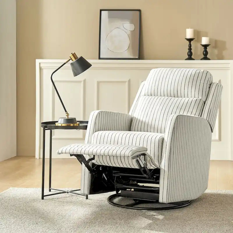 Fauteuil inclinable, pivotant à 360° et à bascule Diana en polyester moderne par HULALA HOME