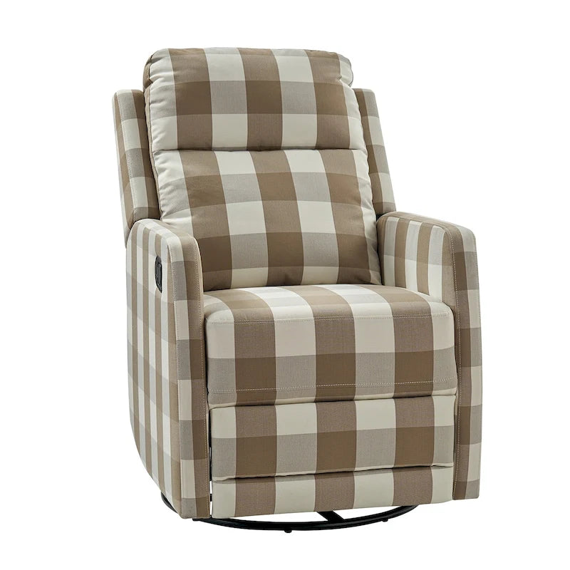 Fauteuil inclinable, pivotant à 360° et à bascule Diana en polyester moderne par HULALA HOME