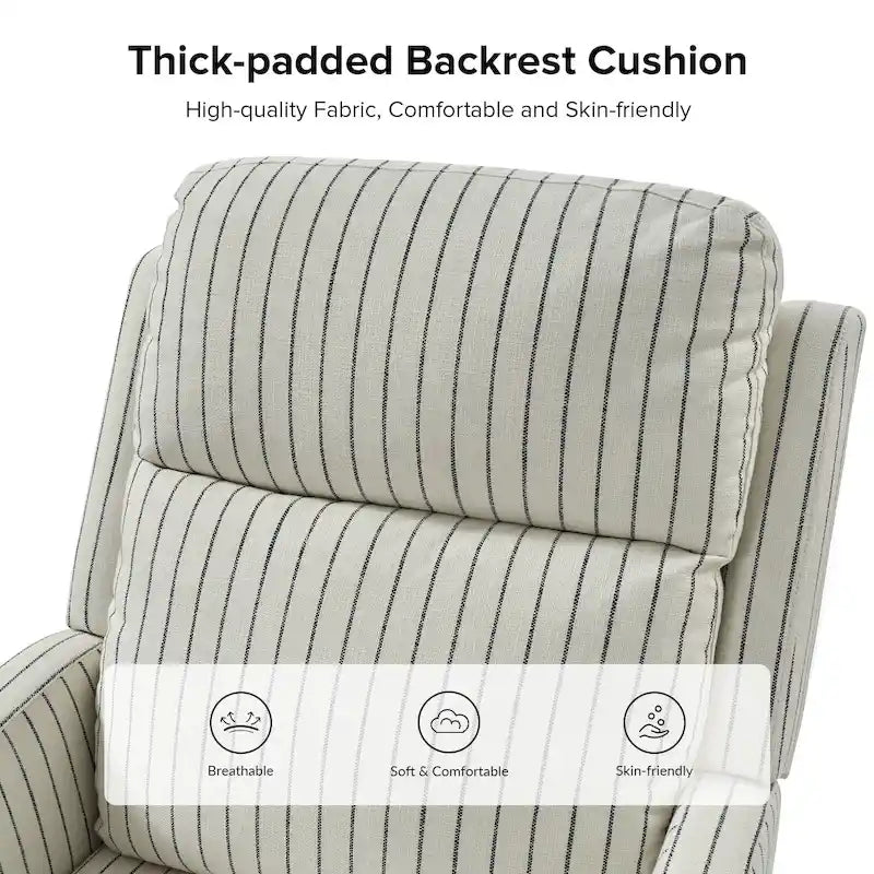 Fauteuil inclinable, pivotant à 360° et à bascule Diana en polyester moderne par HULALA HOME