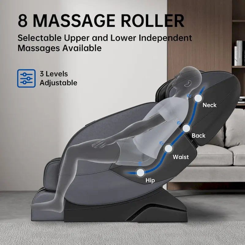 Fauteuil de massage corporel chauffant Ukuowu Favor-MM350 avec mode zéro gravité et lecteur de musique Bluetooth