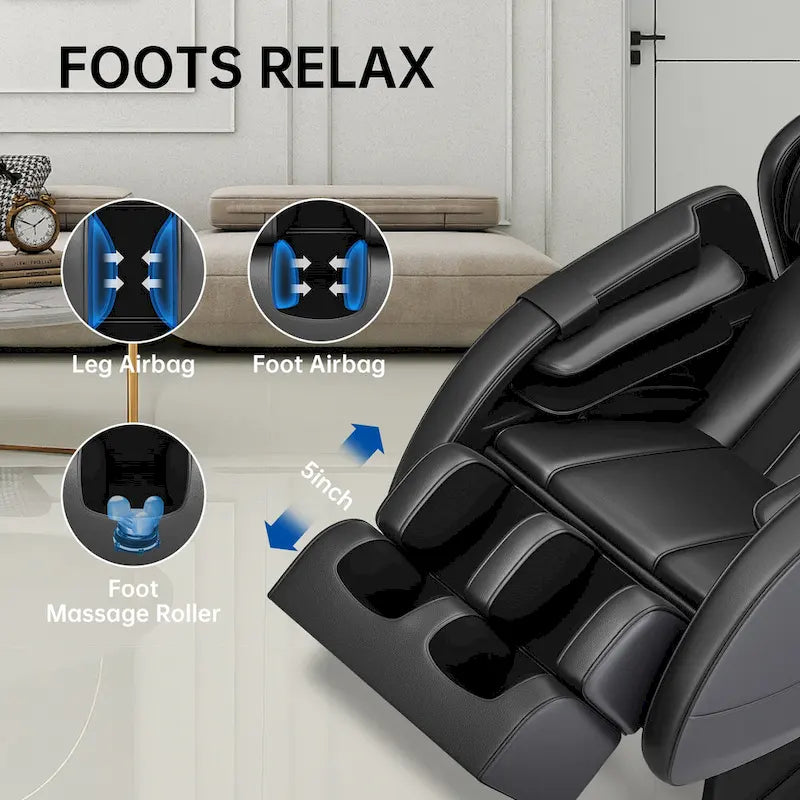 Fauteuil de massage corporel chauffant Ukuowu Favor-MM350 avec mode zéro gravité et lecteur de musique Bluetooth