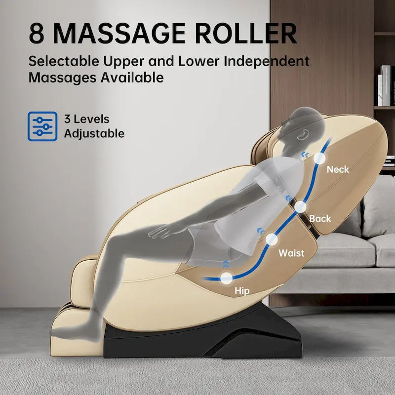 Fauteuil de massage corporel chauffant Ukuowu Favor-MM350 avec mode zéro gravité et lecteur de musique Bluetooth