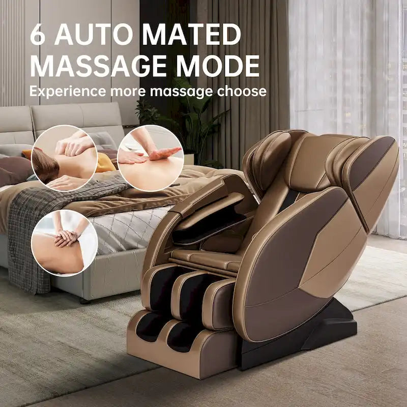 Fauteuil de massage corporel chauffant Ukuowu Favor-MM350 avec mode zéro gravité et lecteur de musique Bluetooth