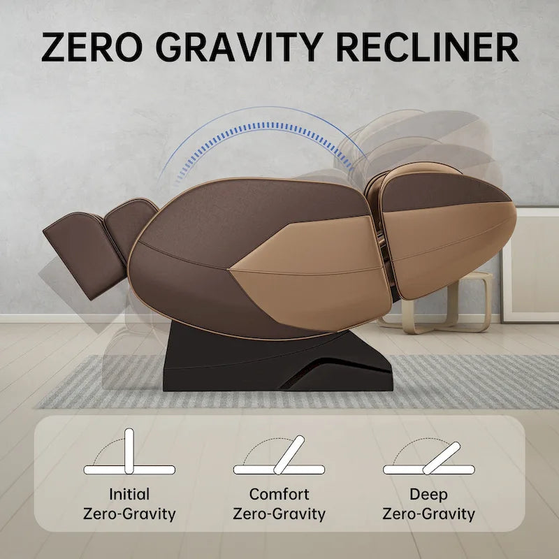 Fauteuil de massage corporel chauffant Ukuowu Favor-MM350 avec mode zéro gravité et lecteur de musique Bluetooth