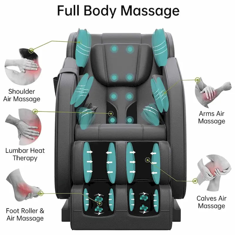 Fauteuil de massage corporel chauffant Ukuowu Favor-MM350 avec mode zéro gravité et lecteur de musique Bluetooth