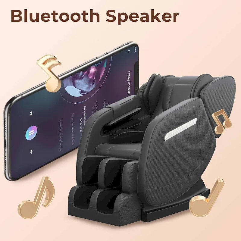 Fauteuil de massage corporel chauffant Ukuowu Favor-MM350 avec mode zéro gravité et lecteur de musique Bluetooth