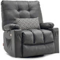 Fauteuil inclinable, pivotant et coulissant MCombo avec fonctions de massage et chauffage, en faux cuir 7748