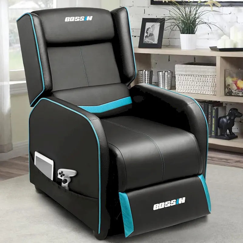 BOSSIN - Canapé inclinable simple de jeu ergonomique en cuir PU pour le salon
