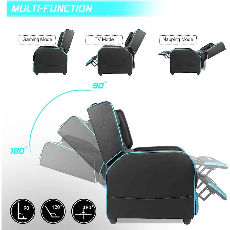 BOSSIN - Canapé inclinable simple de jeu ergonomique en cuir PU pour le salon