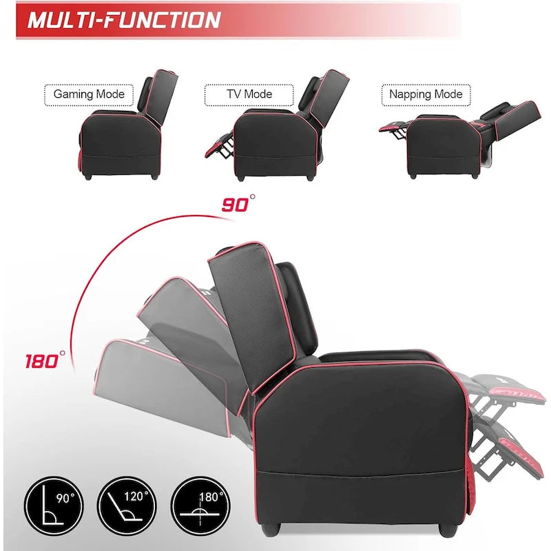 BOSSIN - Canapé inclinable simple de jeu ergonomique en cuir PU pour le salon